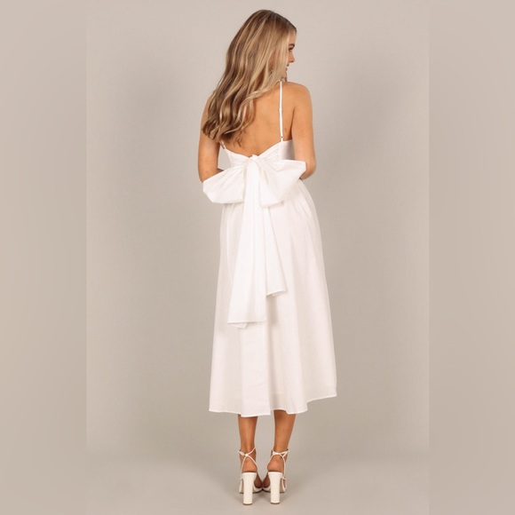 Petal & pup bow back cotton midi dress nwot - Picture 6 of 7